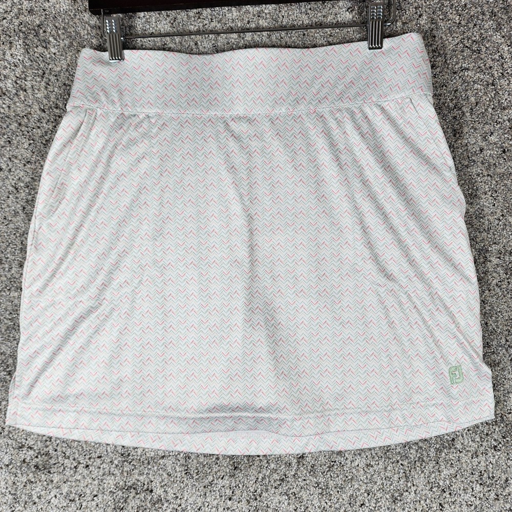 FootJoy Golf Skort Womens Large | Chevron Print Performance Skirt NWOT
